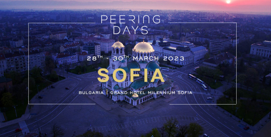 Evolink sponsoring the Peering Days in Sofia Image